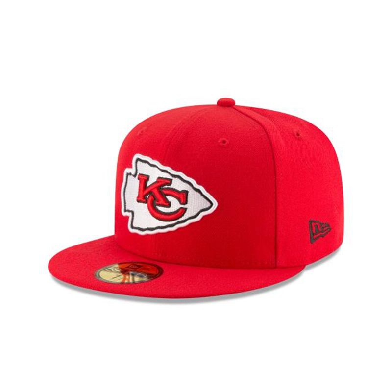 NFL Kansas City Chiefs 59Fifty Fitted (ZUC0860) - Red New Era Caps